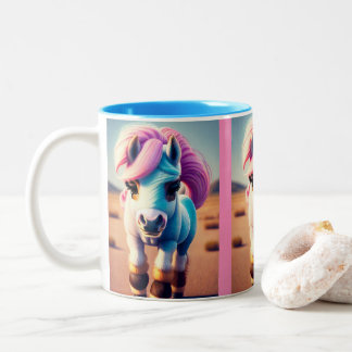 3D Spirit Pony 4 Tweekleurige Koffiemok