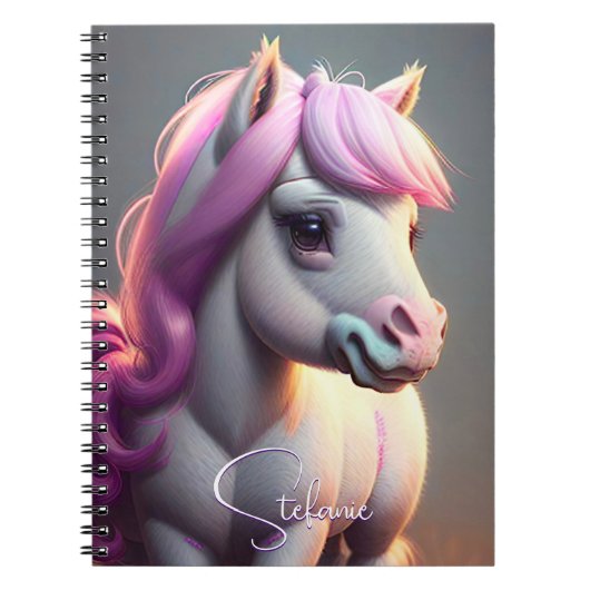 3D Spirit Pony 5 Notitieboek (Voorkant)