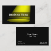3D-spotlight (geel) Visitekaartje (Voorkant / Achterkant)