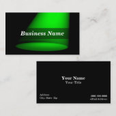 3D-spotlight (groen) Visitekaartje (Voorkant / Achterkant)