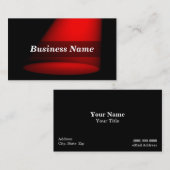 3D-spotlight (rood) Visitekaartje (Voorkant / Achterkant)