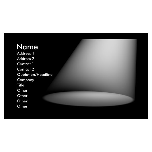 3D Spotlight (Wit) Visitekaartje