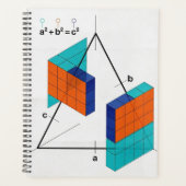 3D Stelling van Pythagoras Wiskunde Planner (Voorkant)