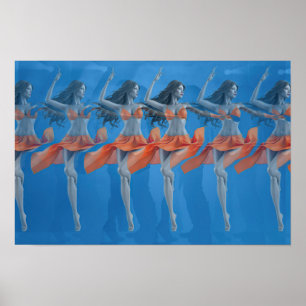 3D Stereogram Danser Poster
