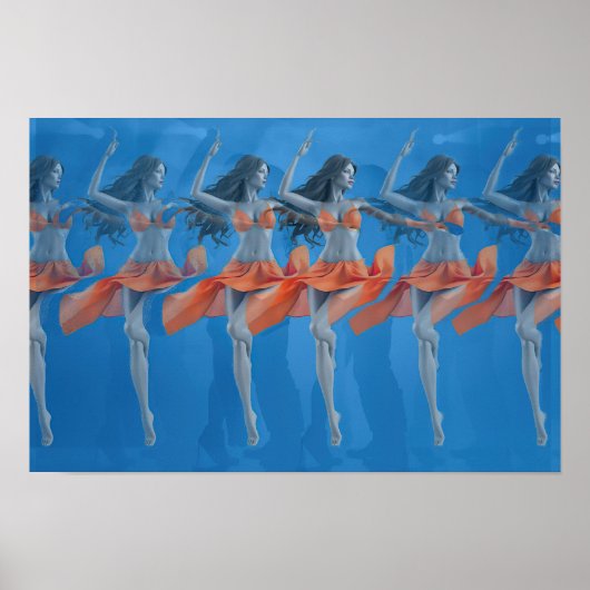 3D Stereogram Danser Poster (Voorkant)