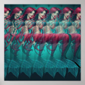 3D Stereogram Mermaid Poster (Voorkant)