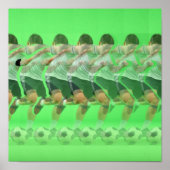 3D Stereogram Soccer Poster (Voorkant)