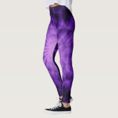 3D sterlicht, violet gordijn wasdoek K Leggings (Links)