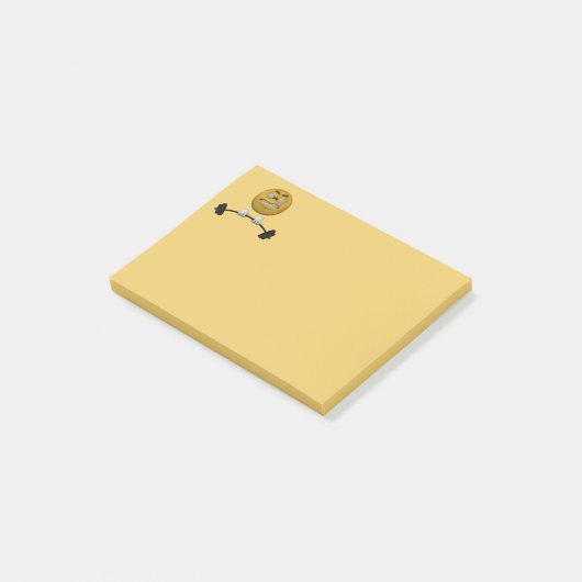 3d Stijl die Emoticon overdoet Post-it® Notes (Schuin)