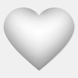 3D-stijl hartsymboolschaduw Hart Sticker