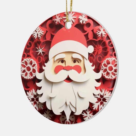 3D Stijl Sinterklaas Kerstvakantie Keramisch Ornament (Links)