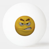 3D Stijlbocht Emoticon Pingpongbal (Voorkant)