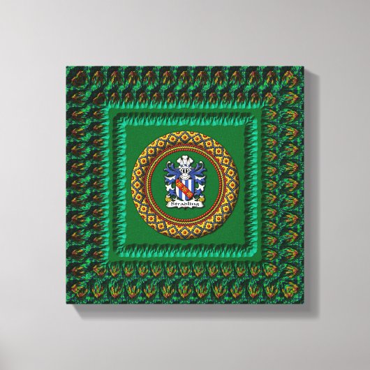 3D Stradling Crest op doek van Krystyna Canvas Afdruk (Voorkant)