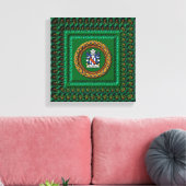 3D Stradling Crest op doek van Krystyna Canvas Afdruk (Insitu (Woonkamer))