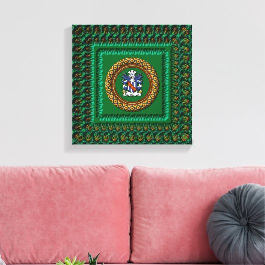 3D Stradling Crest op doek van Krystyna Canvas Afdruk (Insitu (Woonkamer))