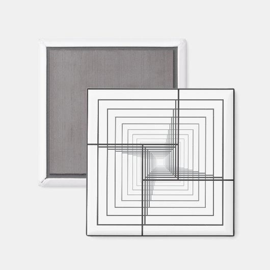 3D-STRUCTUUR MAGNEET (Voorkant / Achterkant)