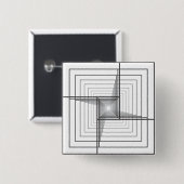 3D-STRUCTUUR VIERKANTE BUTTON 5,1 CM (Voorkant /achterkant)