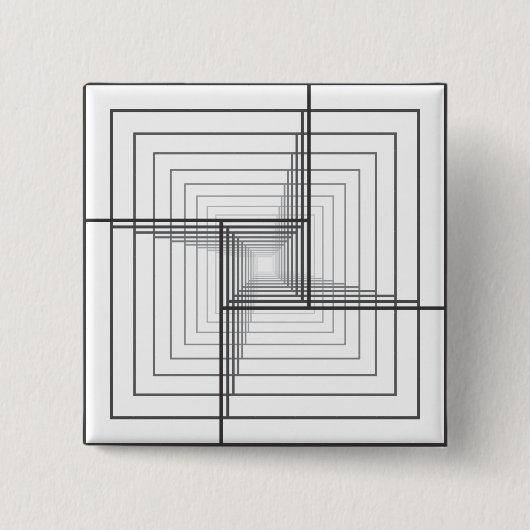 3D-STRUCTUUR VIERKANTE BUTTON 5,1 CM (Voorkant)