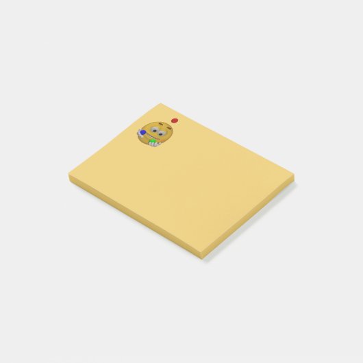 3d Style Juggling Emoticon Post-it® Notes (Schuin)
