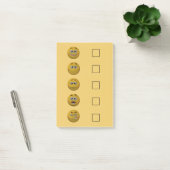 3D Style Mood Check Emoticon 2 Post-it® Notes (Kantoor)