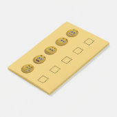 3D Style Mood Check Emoticon 2 Post-it® Notes (Schuin)