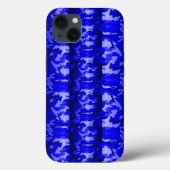 3D Stylish Blue Woodland Camo Case-Mate iPhone Case (Achterkant)