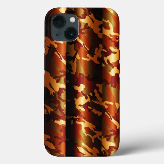 3D Stylish Bronze Woodland Camo Case-Mate iPhone Case (Achterkant)