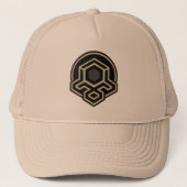 3D Symmetrical Advanced Art Trucker Hat Pet (Voorkant)