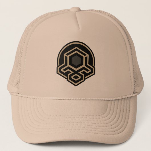 3D Symmetrical Advanced Art Trucker Hat Trucker Pet (Voorkant)