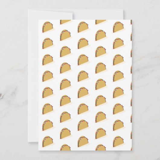 3D Taco Party Gender onthullen Uitnodiging (Achterkant)