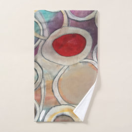 3D Tane en Bourgondië Modern Patroon Handdoek