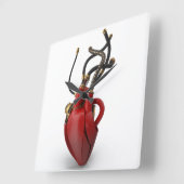 3D Tech Square Wall klok (Hoek)