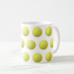 3D tennisballen op een rij Koffiemok