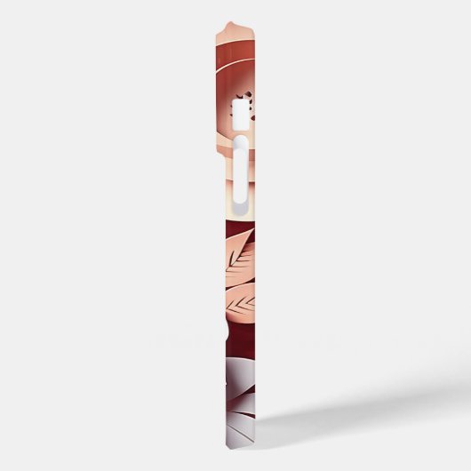 3D tinten perzik Case-Mate iPhone Case (Achterkant / Links)