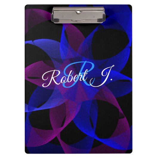 3D To 2D Cylinder Ring Geometric Clipboard Klembord (Voorkant)