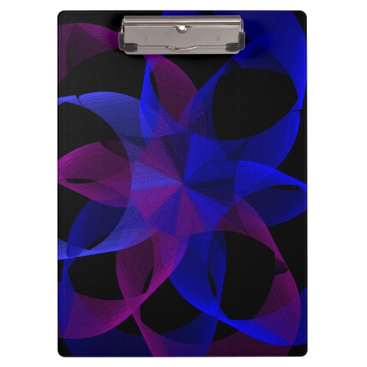 3D To 2D Cylinder Ring Geometric Clipboard Klembord (Voorkant)