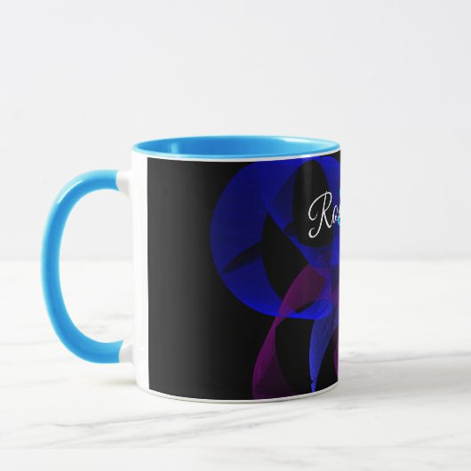 3D To 2D Cylinder Ring Geometric Coffee Mug Mok (Links)