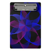 3D To 2D Cylinder Ring Geometric Mini Clipboard Klembord (Voorkant)