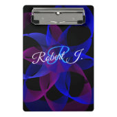 3D To 2D Cylinder Ring Geometric Mini Clipboard Klembord (Voorkant)