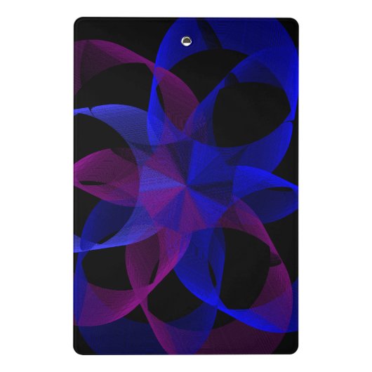 3D To 2D Cylinder Ring Geometric Mini Clipboard Mini Klembord (Achterkant)