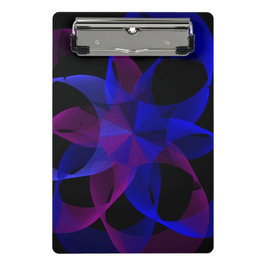 3D To 2D Cylinder Ring Geometric Mini Clipboard Mini Klembord (Voorkant)