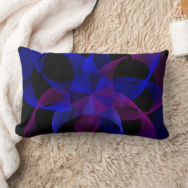 3D To 2D Cylinder Ring Geometric Throw Pillow Kussen (Deken)
