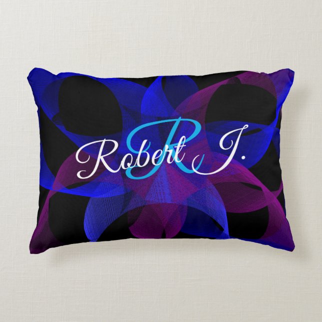 3D To 2D Geometric Cylinder Ring Accent Pillow Kussen (Voorkant)