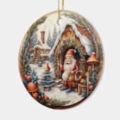 3D TRADITIONELE KERST  KERSTMAN KERAMISCH ORNAMENT (Links)
