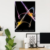 3D-trange-Attractors (reeks 1 van 2) Poster (Thuiskantoor)