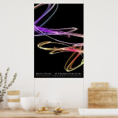 3D-trange-Attractors (reeks 2 van 2) Poster (Keuken)