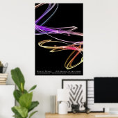 3D-trange-Attractors (reeks 2 van 2) Poster (Thuiskantoor)
