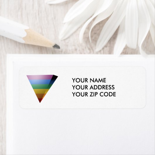 3D-TRIANGEEL LGBT-PRIDE ETIKET (Insitu)