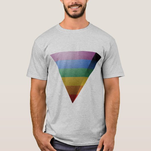 3D-TRIANGEEL LGBT-PRIDE T-SHIRT (Voorkant)