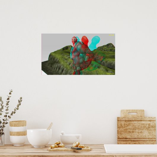 3D-troll Bereik uit en tik op Poster (Keuken)